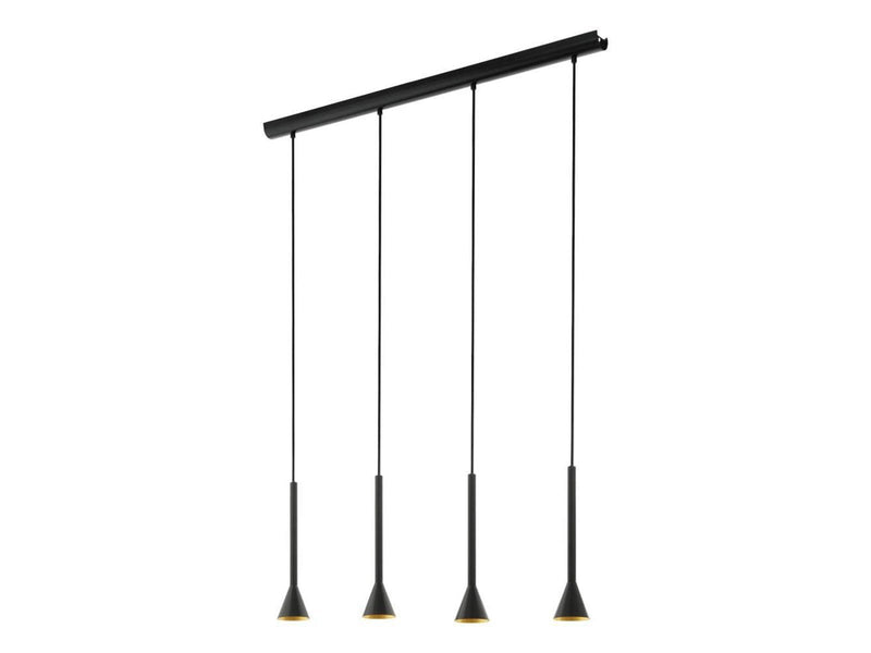 EGLO CORTADERAS Hängeleuchte, schwarz, gold