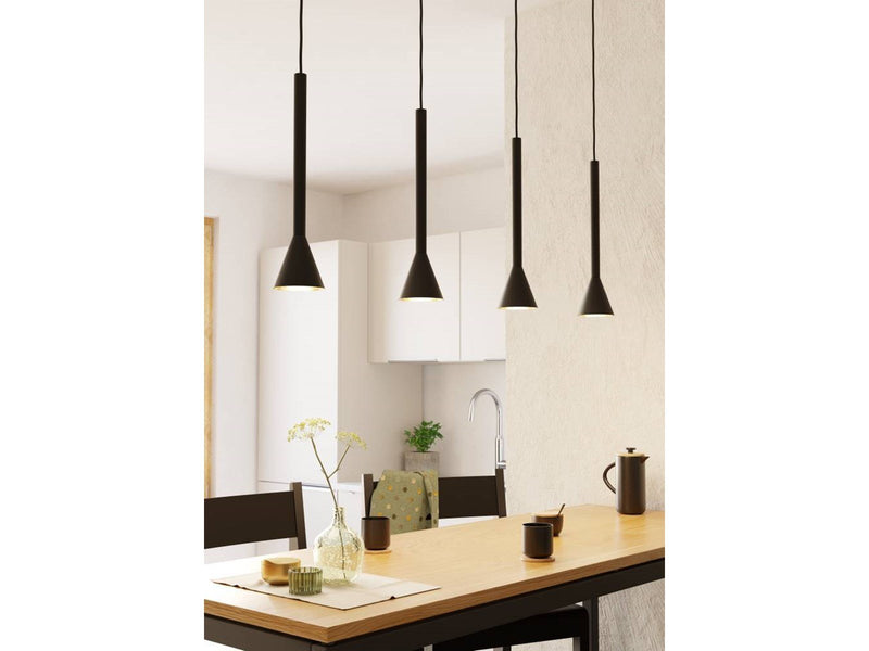 EGLO CORTADERAS Hängeleuchte, schwarz, gold
