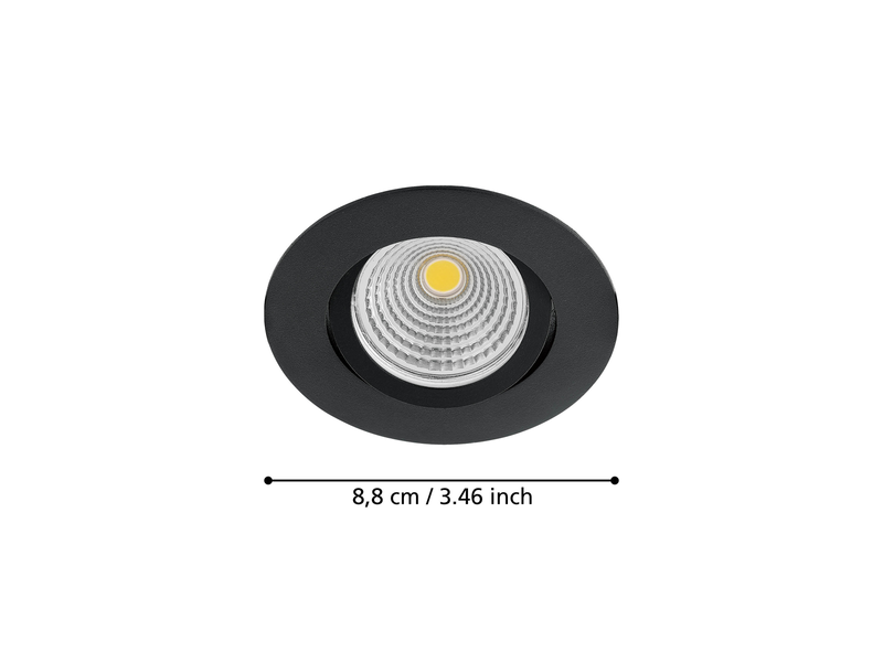 EGLO SALICETO Einbauleuchte, schwarz