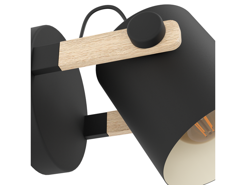 EGLO HORNWOOD Wandleuchte, braun