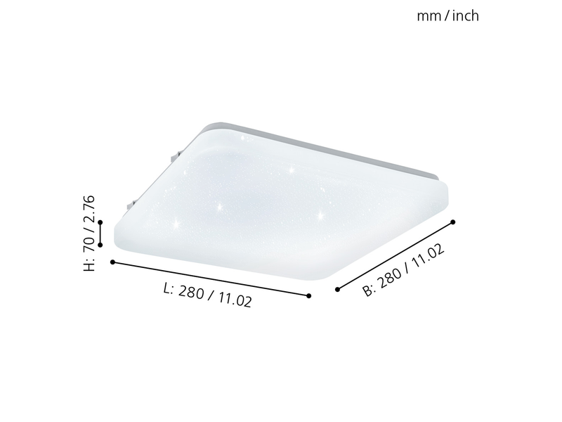 EGLO FRANIA-S Wand- / Deckenleuchte, weiss