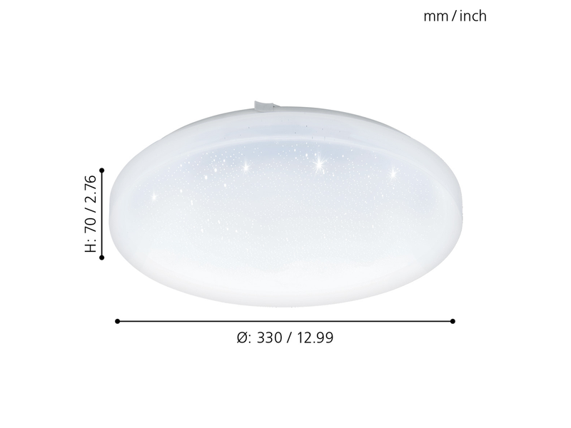 EGLO FRANIA-S Wand- / Deckenleuchte, weiss