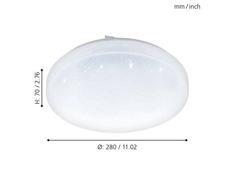 EGLO FRANIA-S Wand- / Deckenleuchte, weiss