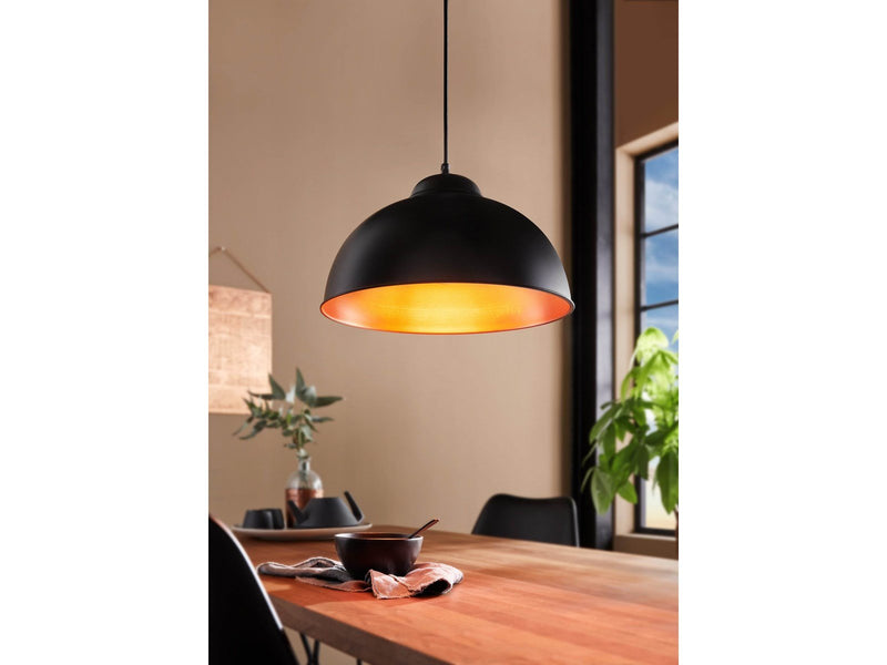 EGLO TRURO 2 Hängeleuchte, schwarz, kupfer