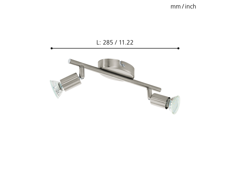 EGLO BUZZ-LED Spot, nickel-matt