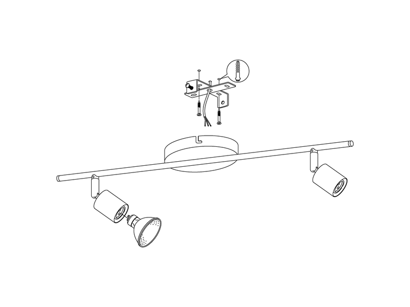 EGLO BUZZ-LED Spot, nickel-matt