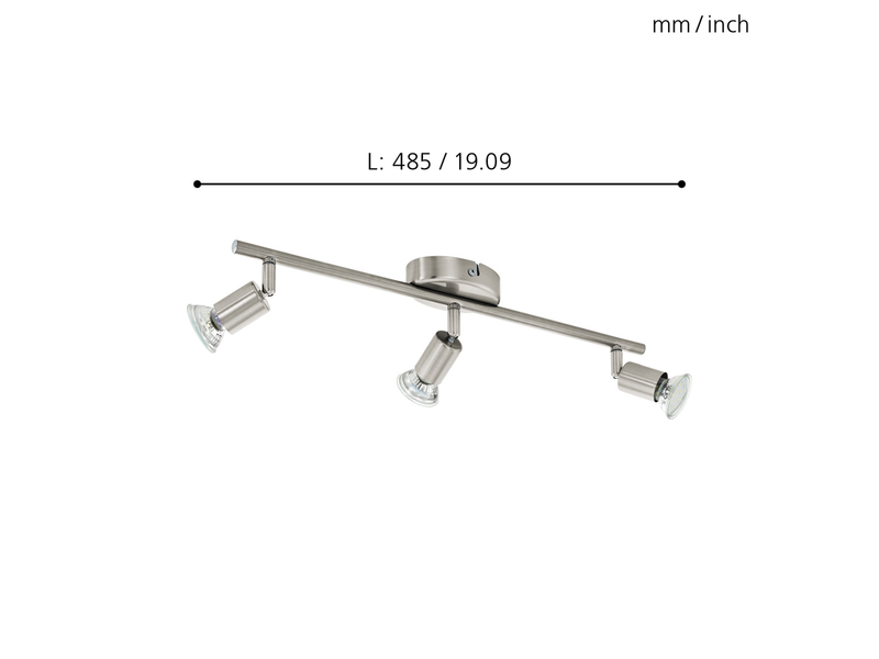 EGLO BUZZ-LED Spot, nickel-matt