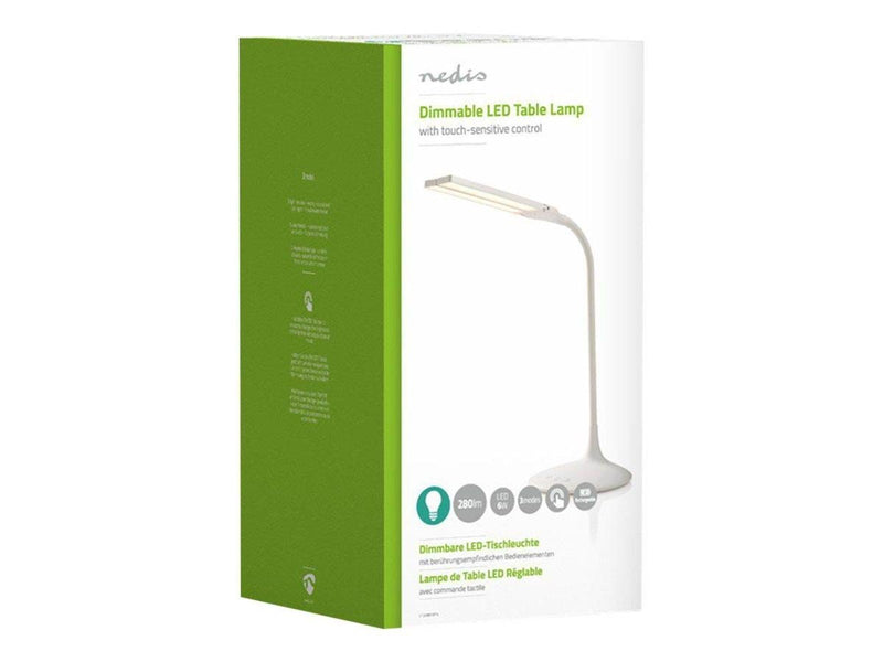 Nedis - desk lamp - LED - 6 W - cool white/warm white light - white