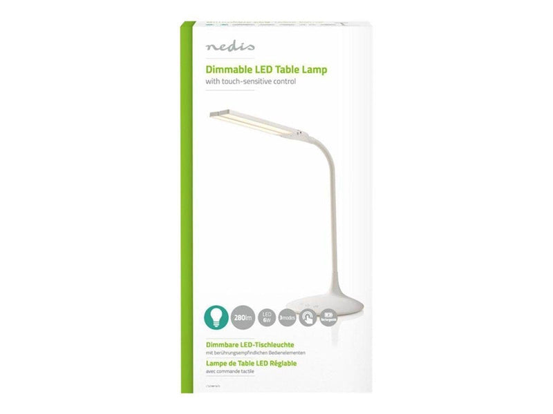 Nedis - desk lamp - LED - 6 W - cool white/warm white light - white