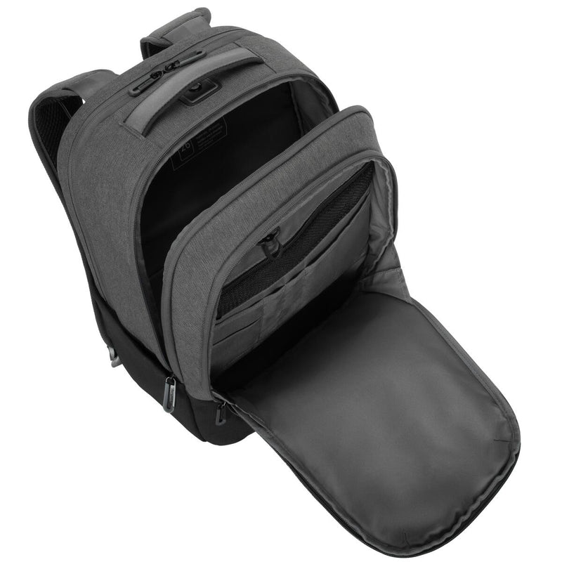 Targus Cypress Hero Notebook-Rucksack mit FindMy Locator und EcoSmart 15.6' (Grau/ Schwarz)