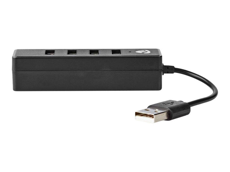 Nedis UHUBU2420BK - hub - 4 ports USB-Hubs - 4 - Schwarz