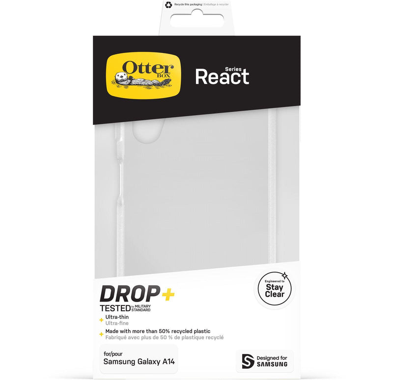 OtterBox React Series Schutzhülle für Samsung Galaxy A14 (Transparent)