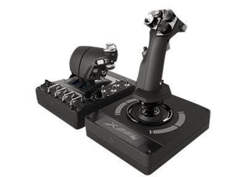 Logitech G Saitek X56 H.O.T.A.S. - joystick og speeder - kabling - Wired Joystick and throttle - PC