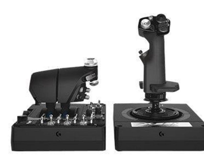 Logitech G Saitek X56 H.O.T.A.S. - joystick og speeder - kabling - Wired Joystick and throttle - PC