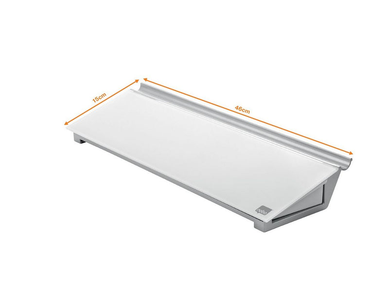 Nobo NOBO Schreibtisch-Whiteboard aus Glas, weiß