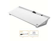 Nobo NOBO Schreibtisch-Whiteboard aus Glas, weiß