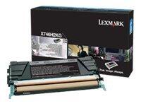 Lexmark Original Toner Standard Variante - X746 schwarz 12000 Seiten (X746H2KG)