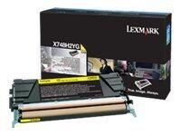 Lexmark Original Toner Standard Variante - X748 gelb 10000 Seiten (X748H2YG)