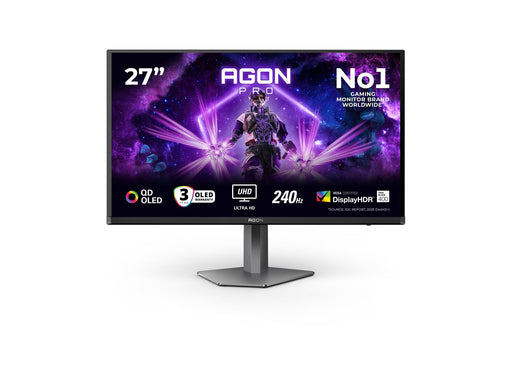 26.5" AOC AG276UZD - 3840x2160 (4K) - 240Hz - QD-OLED - 65W USB-C - KVM switch