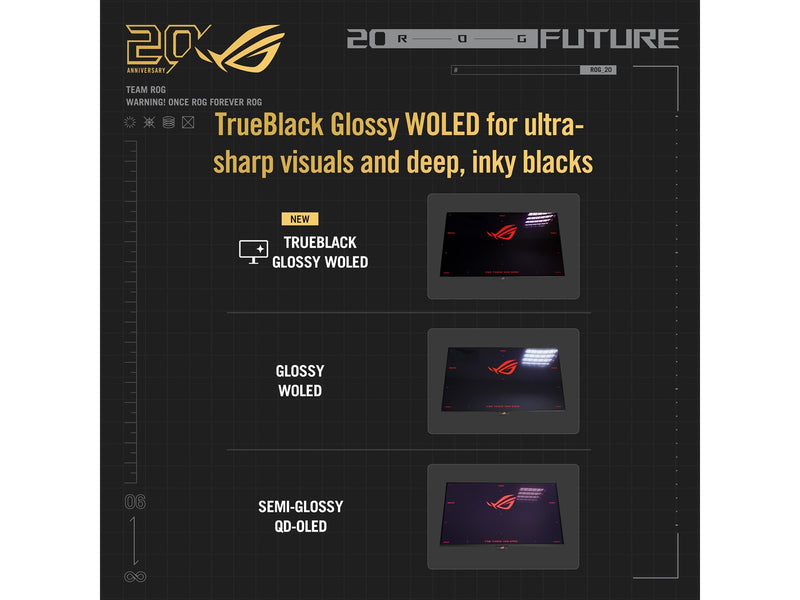 26.5" ASUS ROG Swift OLED PG27AQWP-G EDITION 20 - 2560x1440 (QHD) - 540Hz - OLED