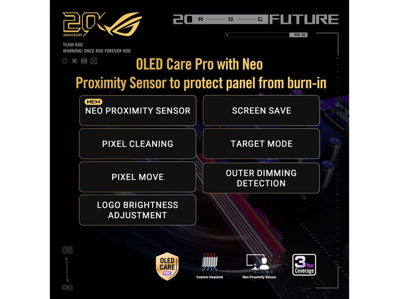 26.5" ASUS ROG Swift OLED PG27AQWP-G EDITION 20 - 2560x1440 (QHD) - 540Hz - OLED