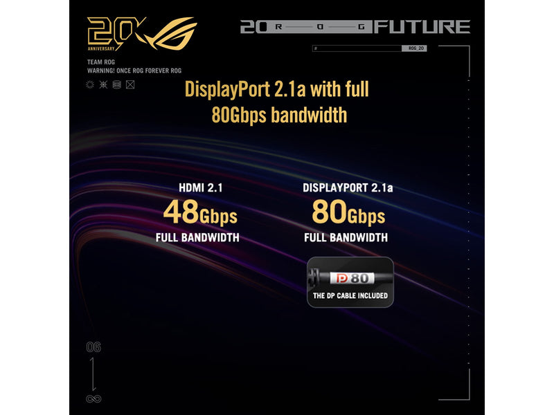 26.5" ASUS ROG Swift OLED PG27AQWP-G EDITION 20 - 2560x1440 (QHD) - 540Hz - OLED