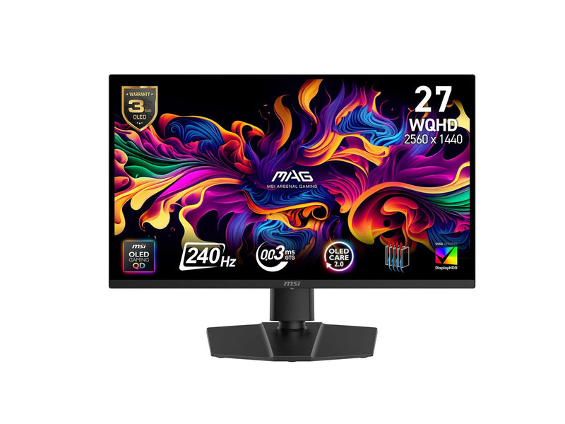26.5" MSI MAG 271QP - 2560x1440 (QHD) - 240Hz - QD-OLED