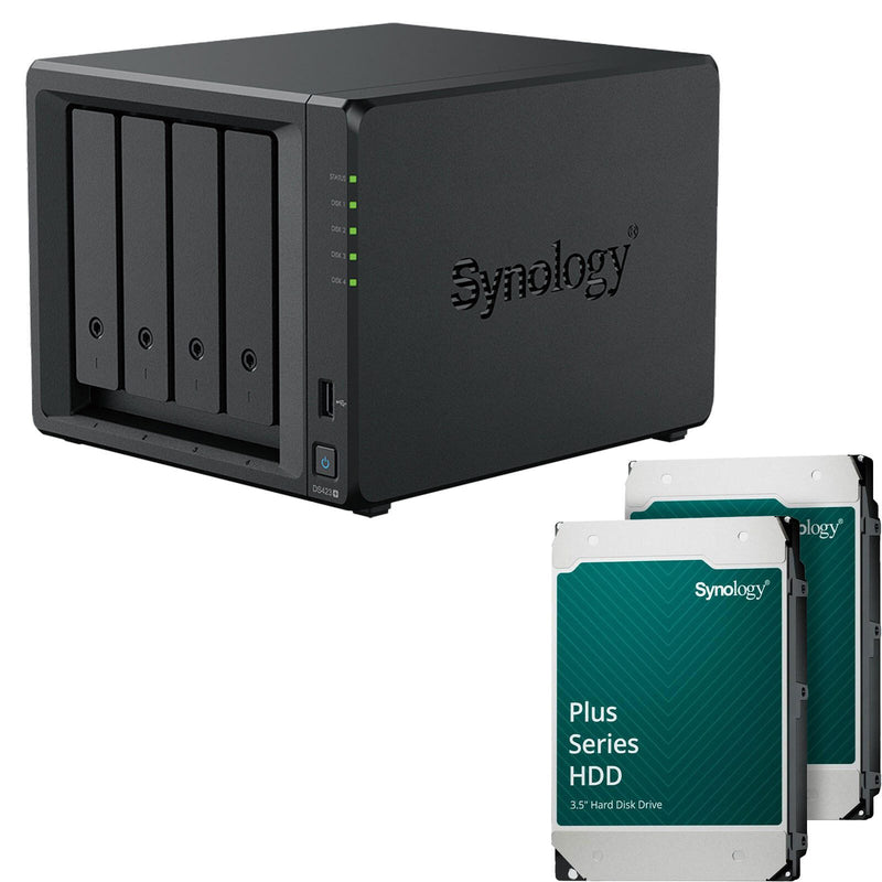 Synology DiskStation DS423+ 4 Einschübe NAS-Server Leergehäuse (DS423+) + 16 TB Synology Plus (2x 8TB)