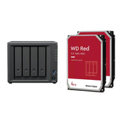 Synology DiskStation DS423+ 4 Einschübe NAS-Server Leergehäuse + 8TB (2x4TB) WD Red 40EFPX SATA 3.5' HDD Festplatten