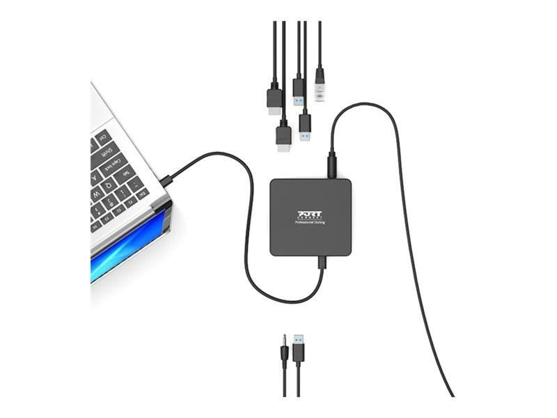 PORT Designs PORT connect USB-C & USB-A Dual Video Docking Station 2 X 2K