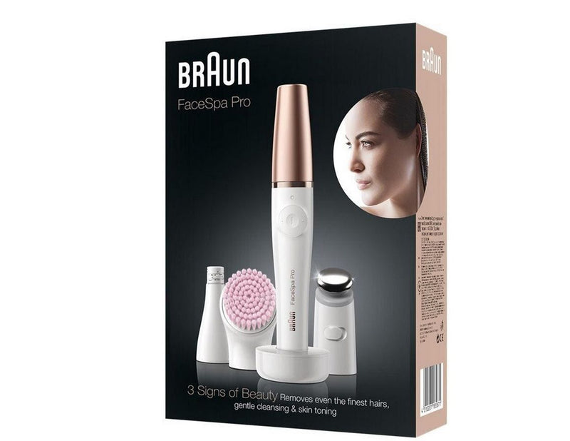 Braun Epilierer FaceSpa Pro 3-in-1 Beautygerät zur Epilation, Reinigung und Pflege