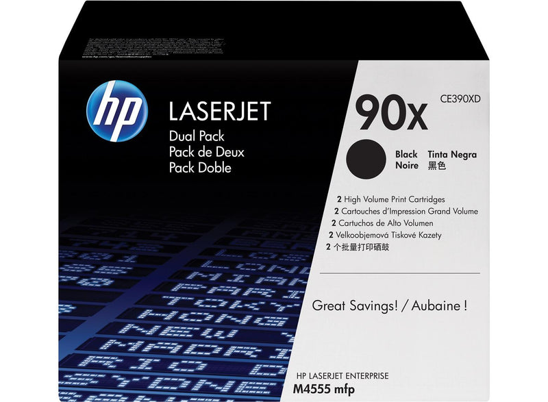 HP Original 90X Toner Doppelpack schwarz 2 x 24.000 Seiten (CE390XD)