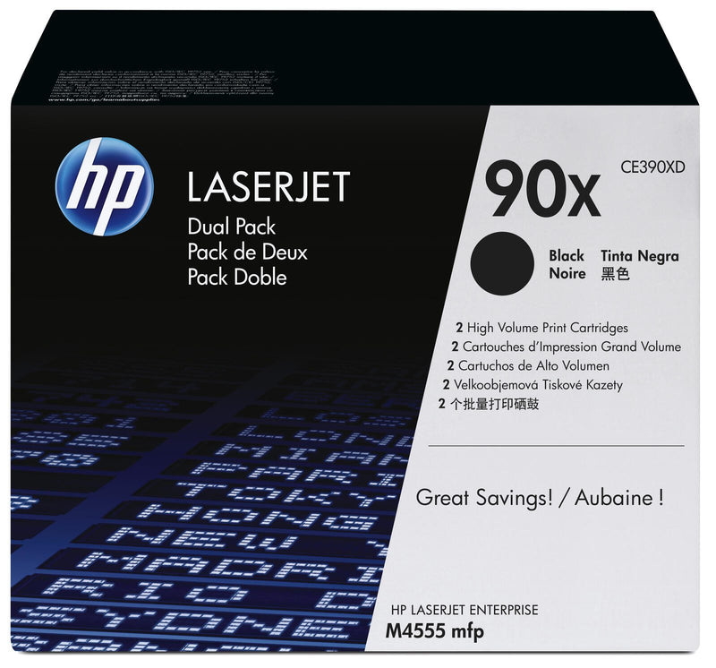 HP Original 90X Toner Doppelpack schwarz 2 x 24.000 Seiten (CE390XD)