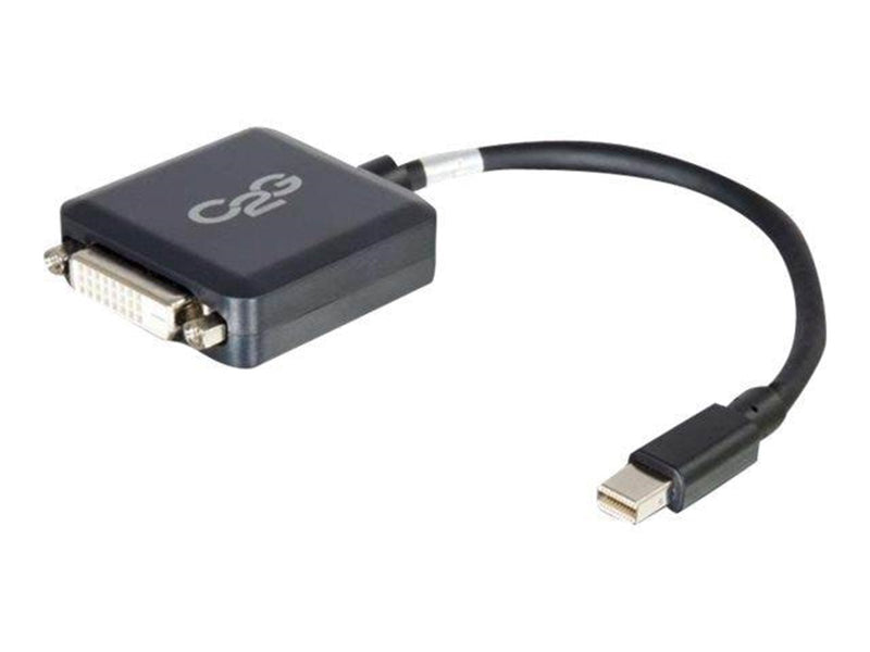 C2G 20cm Mini DisplayPort to DVI Adapter - Thunderbolt to Single Link DVI-D Converter M/F - Black - DisplayPort cable - 20 cm