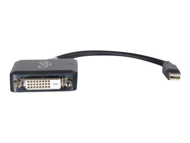 C2G 20cm Mini DisplayPort to DVI Adapter - Thunderbolt to Single Link DVI-D Converter M/F - Black - DisplayPort cable - 20 cm
