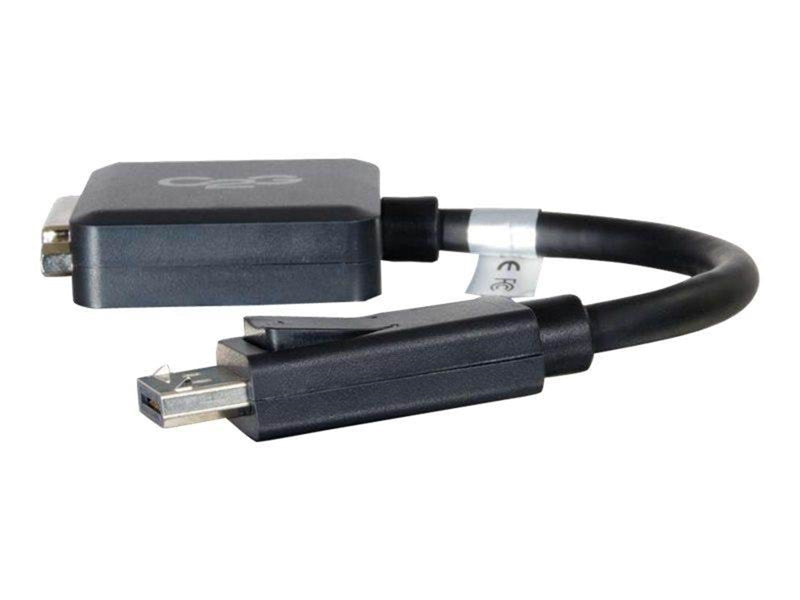 C2G DisplayPort to DVI-D Adapter Converter - Single Link DVI-D Video Adapter M/F - Black - video adapter - 20 cm