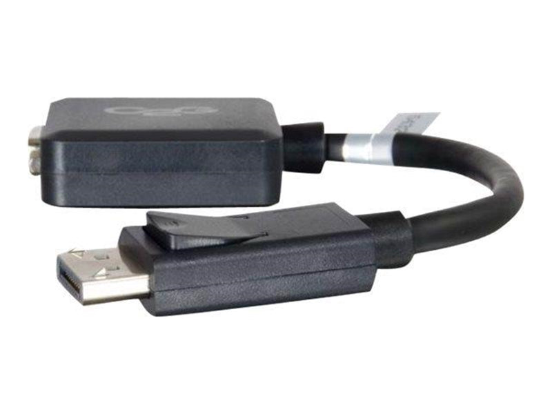 C2G 20cm DisplayPort to VGA Adapter Converter - DP Male to VGA Female - Black - VGA adapter - 20 cm