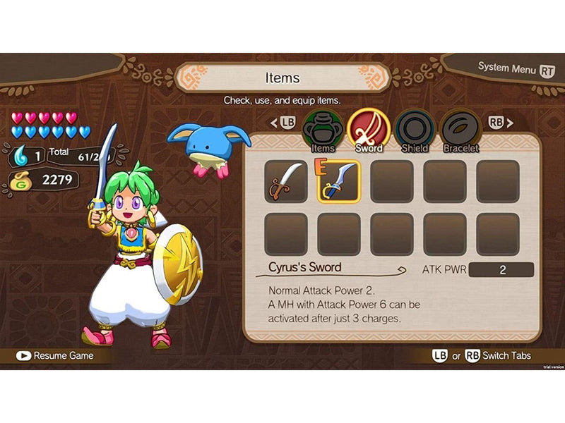 Wonder Boy: Asha in Monster World - Sony PlayStation 4 - Platformer - PEGI 7