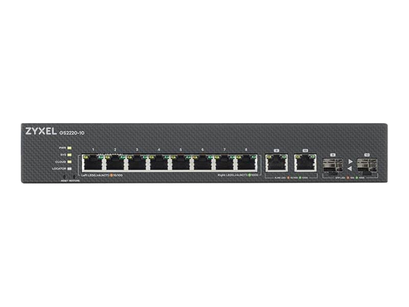 ZyXEL GS2220-10 8-Port GbE L2 Managed Switch