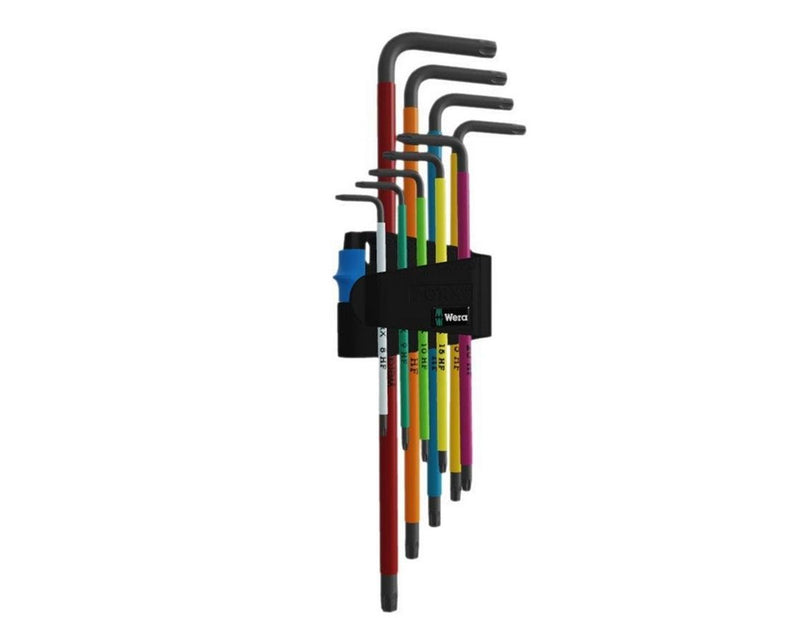 Wera 967/9 TX SXL Multicolour HF 1 Winkelschlüsselsatz mit Haltefunktion, lang, 9-teilig