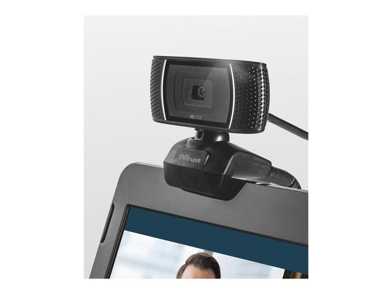 Trust Qoby 4-in-1 Home Office Set - Keyboard, mouse, headset and web camera set - Nordisch - Schwarz