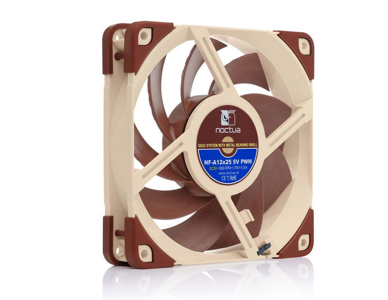 Noctua NF-A12x25 5V PWM - Gehäuselüfter - 120mm - Braun - 21 dBA