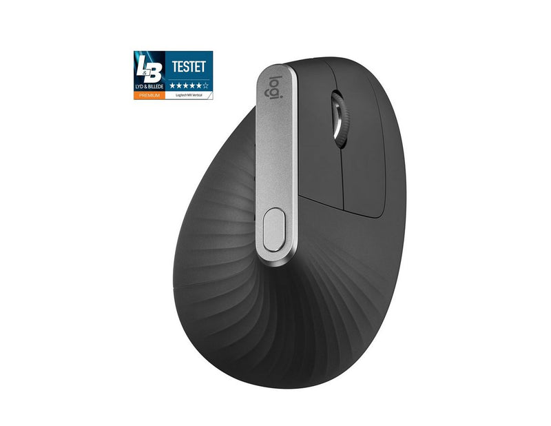 Logitech MX Vertical Advanced wireless Bluetooth - Mac & PC - Ergonomische Maus (Schwarz)