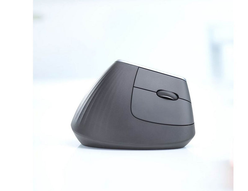 Logitech MX Vertical Advanced wireless Bluetooth - Mac & PC - Ergonomische Maus (Schwarz)