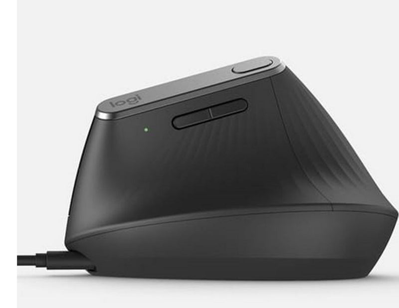 Logitech MX Vertical Advanced wireless Bluetooth - Mac & PC - Ergonomische Maus (Schwarz)