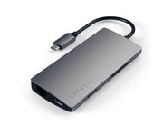 Satechi Aluminum Multi-Port Adapter V2 - USB-C - 3-Port USB-A - 1× HDMI - 1GbE