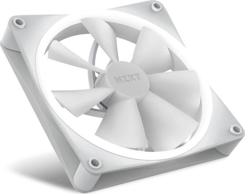 NZXT F140 RGB DUO - Gehäuselüfter, Weiß (140mm, 20x LED)
