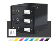 Leitz Click & Store WOW Schubladenset (3 Schubladen) Schwarz