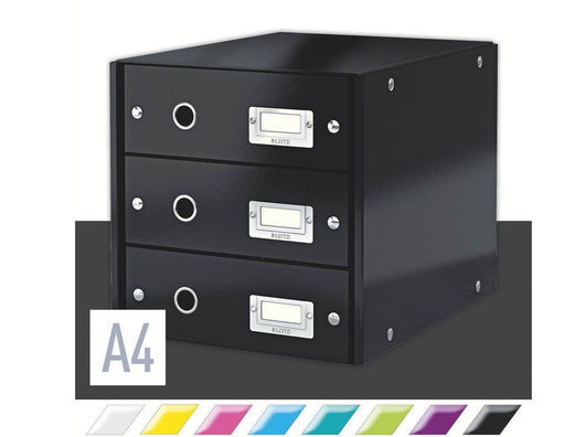 Leitz Click & Store WOW Schubladenset (3 Schubladen) Schwarz