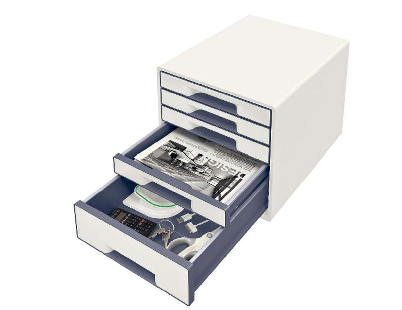 Leitz WOW CUBE Schubladenbox Weiß